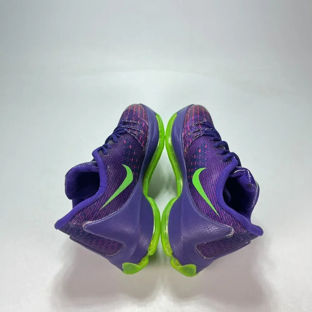 Nike KD 8 Suit Court Purple Green Strike Basketball Shoes 800259-535 Youth Sz 6